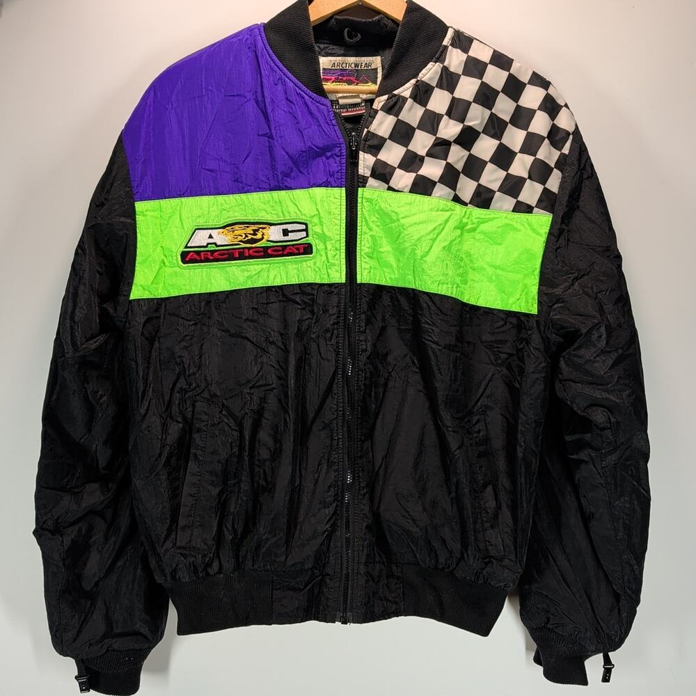 Vintage ArcticWear Arctic Cat Snowmobile Jacket Large Thinsulate Made In USA